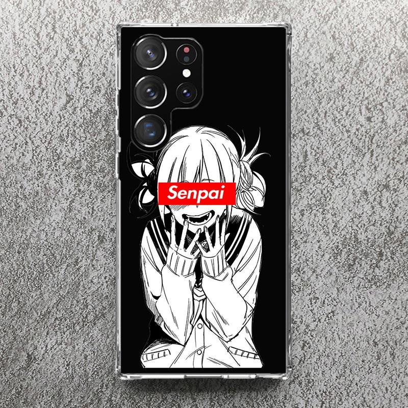 Sugoi Senpai Japanese Anime Waifu Print Soft Case for Samsung Galaxy S25 Edge S24 S23 S22 Ultra S21 Plus S20 FE Phone Shell S10
