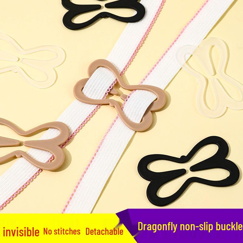 Protiskluzová nastavitelná neviditelná ramínka podprsenky a doplňky s křížovým zapínáním