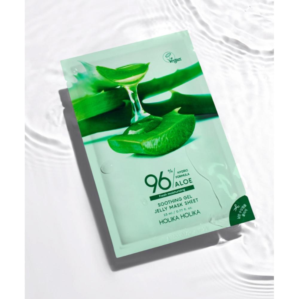 Holikaholika 2 Pcs Aloe Hydroformula 96 Soothing Gel Jelly Mask Fresh Moisturizing NONE