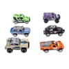 6pcs Mini Car Model Collectible Alloy Pull Back Car Play Vehicle Set for Children Over 3 Years Old