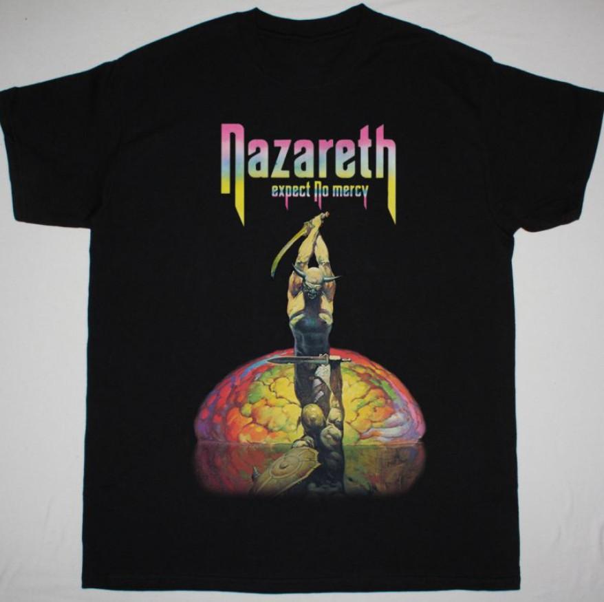 Vintage EXPECT NO MERCY Nazareth Black All Size Tee Shirt XXXL