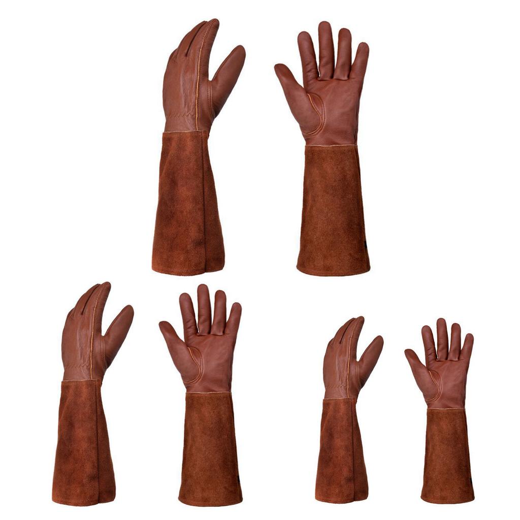 Anti-lek Tuinhandschoenen Rozen Snoeihandschoenen Varkensleer Prikbestendigheid voor Vrouwen en Mannen