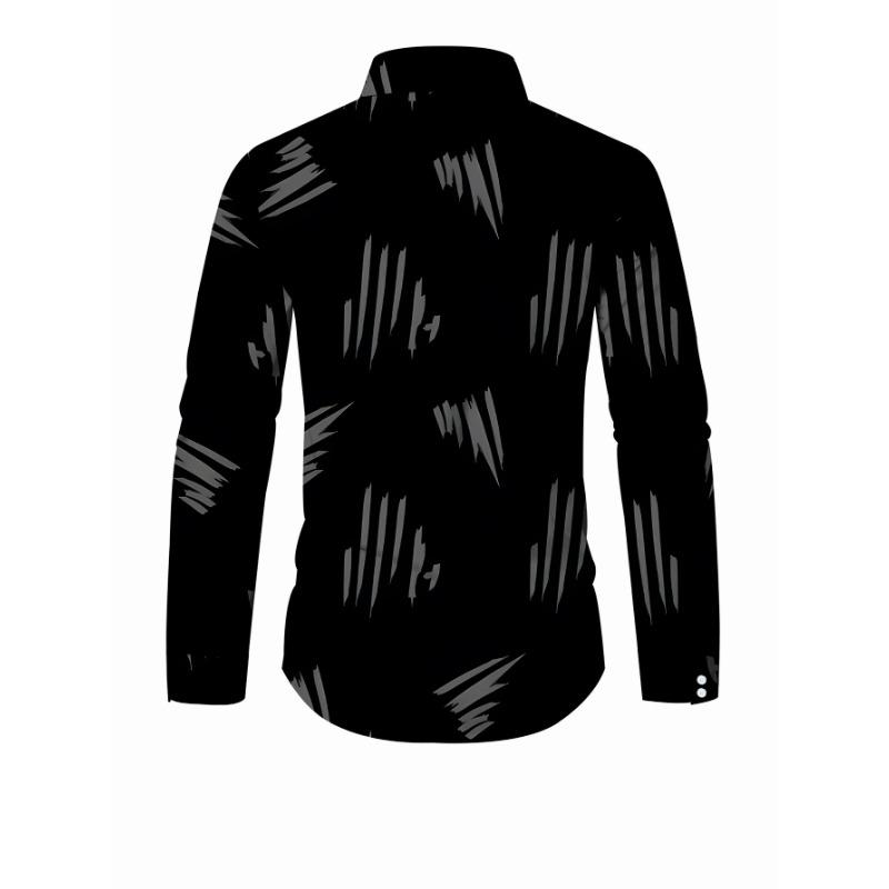 Casual shirt, comfortable and versatile digital printed long-sleeved shirt