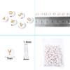 100Pcs 7mm Acrylic Alphabet Beads A-Z Gold Color Letters Beads For Jewelry Making Flat Round Spaced Bead DIY Bracelet Necklace