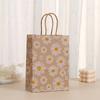 StoBag, Daisy Flower Paper Gift Tote Bags, for Birthday, party, wedding supplies, Reusable Paper, Packing Goodies, 12/30pcs