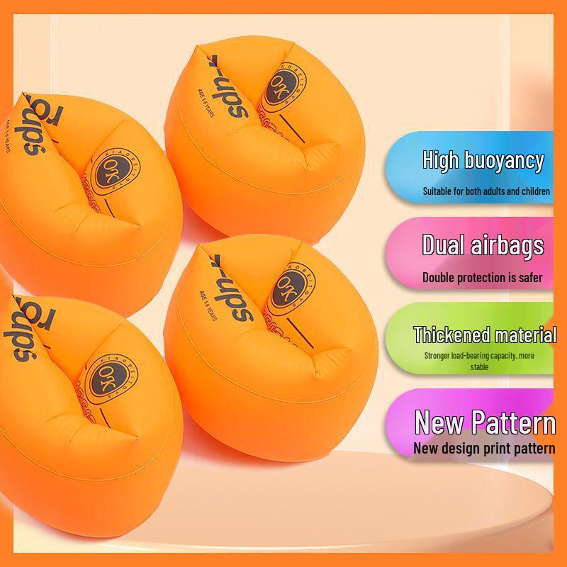 Dospělý a Dítě Nafukovací Plavecké Rukávky - PVC Vzduchový Vak Plavací Rukávky pro Začátečníky