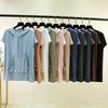 Übergröße L bis 6XL Sommer Damen Modal Kapuzen-T-Shirt mit Tasche Lässige kurzärmelige T-Shirts Mode Tee Tops Basic Shirt passt zu allem