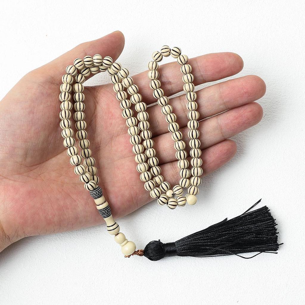 Ručně vyráběný saúdskoarabský náramek s 99 korálky pro muslimské modlitby