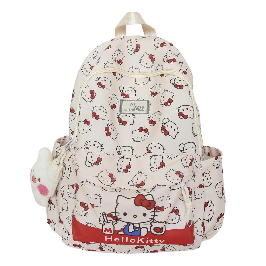 New Cute Cartoon Printed Student Backpack: Lightweight, Durable, Large Capacity Shoulder Bag for Casual Travel & School