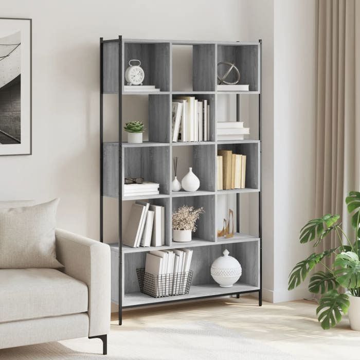 VidaXL Bibliothèque sonoma gris 102x28x172 cm bois d'ingénierie 3213660