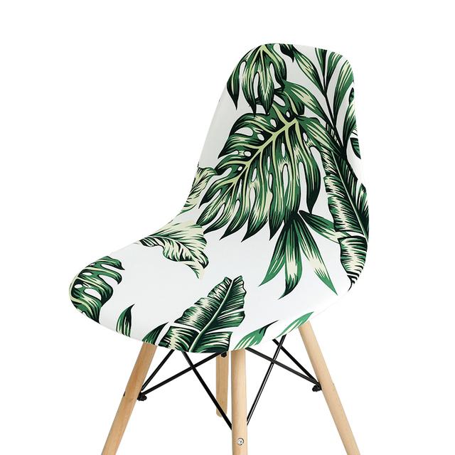 

Чехол на сиденье с принтом для стула-ракушки, чехлы в скандинавском лоскутном стиле, моющиеся чехлы на сиденье безрукого стула-ракушки для банкета, дома Only Chair Cover