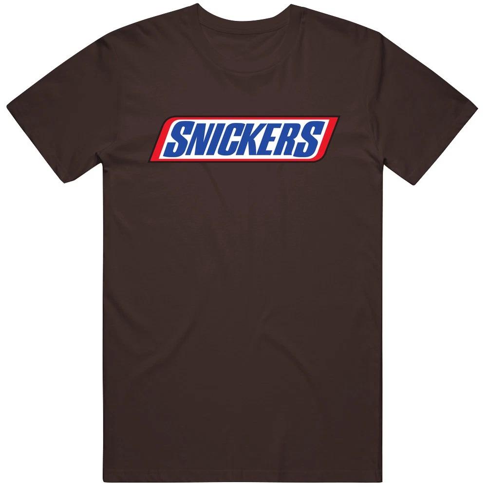 Логотип шоколадного батончика Snickers Хэллоуин Костюм Винтажная футболка S