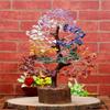 7 Chakra Albero della vita Cristalli curativi Meditazione Albero artificiale Pietre Chakra Decorazione spirituale Albero della vita Decorazione Pietre e cristalli Filo d'argento