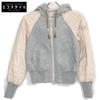 PEUTEREY PED3133 Grey X Pink Down Switch Parka Tops 38 Gray/PinkUsed