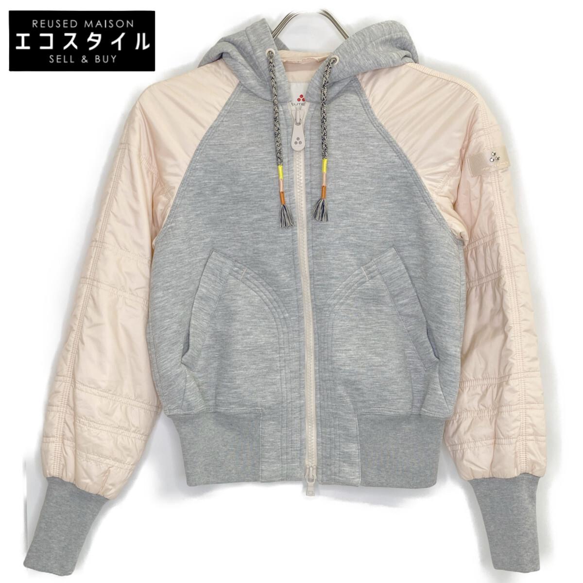 

PEUTEREY PED3133 Grey x Pink Down Switch Parka tops 38 Gray/PinkUsed