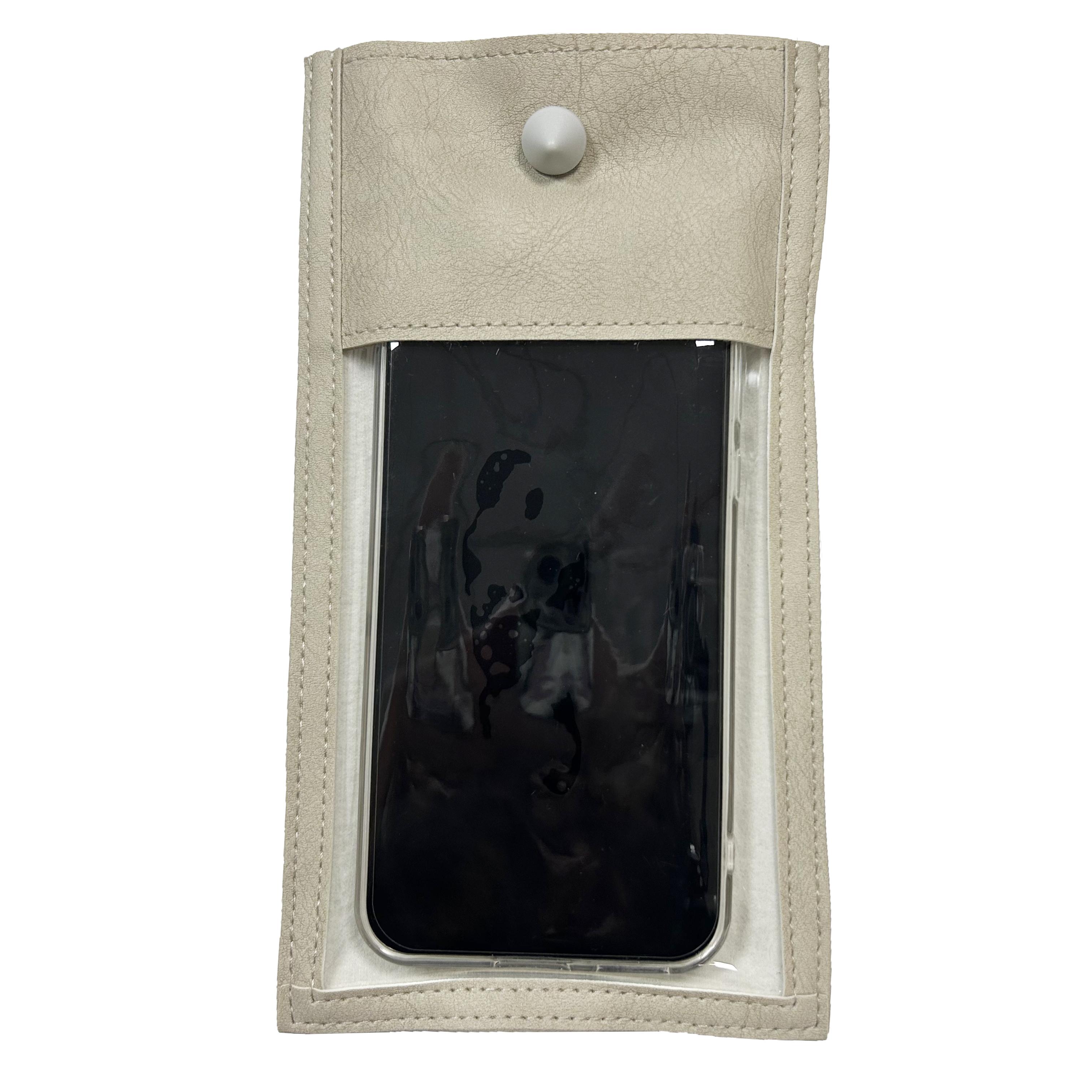 Wedding Anti Camera Cell Phone Pouch No Photography Magnetic Lock Mobile Phone Security Privacy Bag for Factory Visitor Meeting бежевый