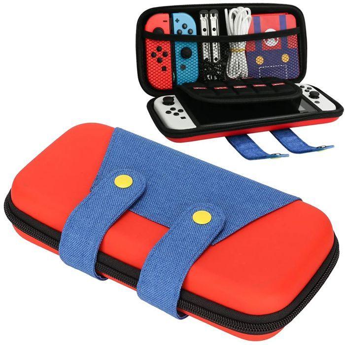Housse de protection - Nintendo - Switch/Switch OLED - Rigide - Grande capacité - Multicolore