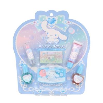 Shobido Sanrio Sparkly Makeup Set (Cinnamoroll) - Soap-Removable Kids' Cosmetics, CM43884
