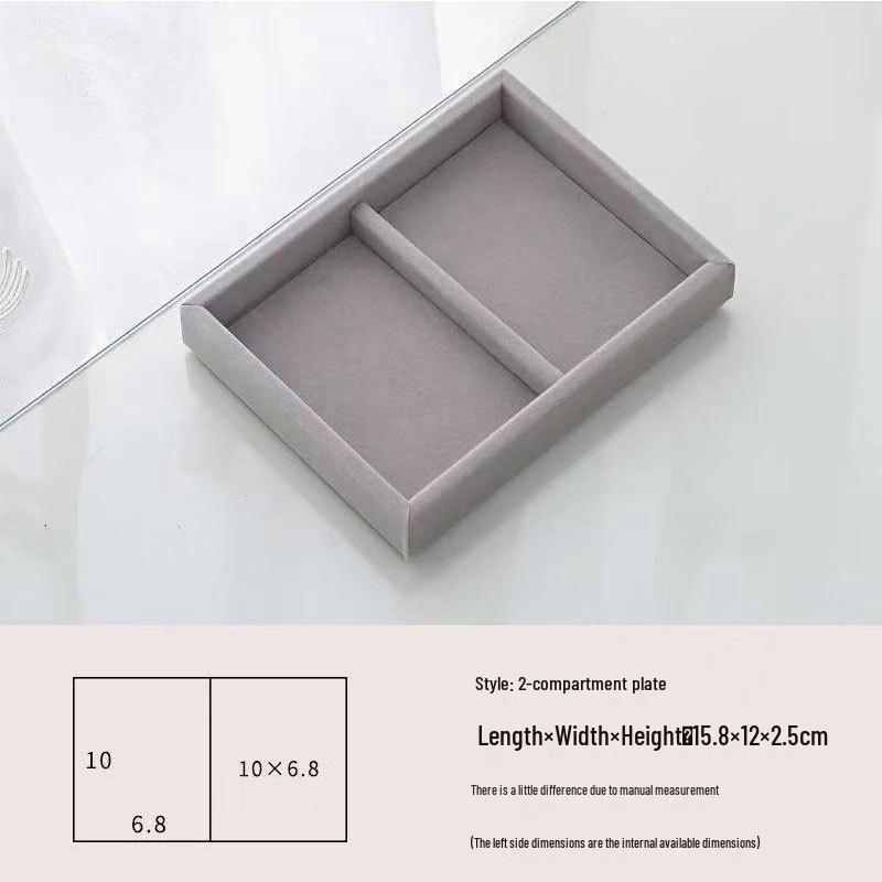 Sametová šperkovnice a organizér na náušnice, náramky a náhrdelníky