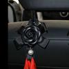 2PC Styling Cute Camellia Flowers Car Hooks Seat Back Hangers Organizer Auto Headrest Mount Storage Clips Car Accessories