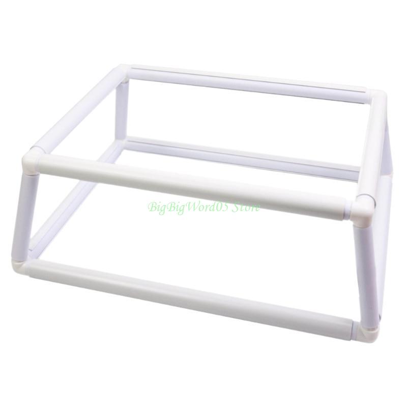 24TE Square Embroidery Hoop Stitching Frame Square Embroidery Clip Frame for Quilting Embroidery Craft