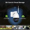 4K 8MP PTZ IP Outdoor 50X Zoom WiFi Surveillance Camera 120M IR Distance Security Protection Metal Shell Smart CCTV Cam