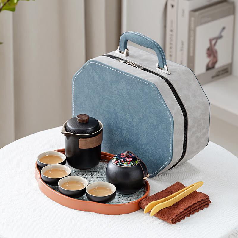 Yi Pan Ling Xue Travel Gongfu Tea Set