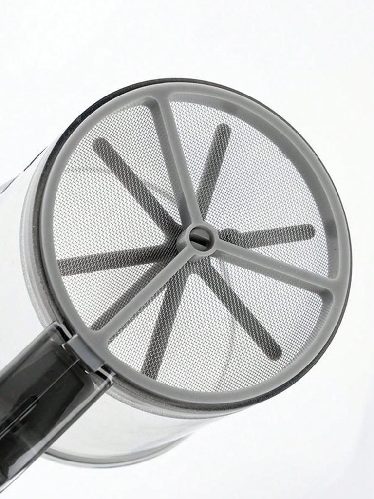 1pc Flour Sifter With Manual Hand Crank And Fine Mesh, Household Baking Tool, Flour Sieve Cup,Handheld flour sieve