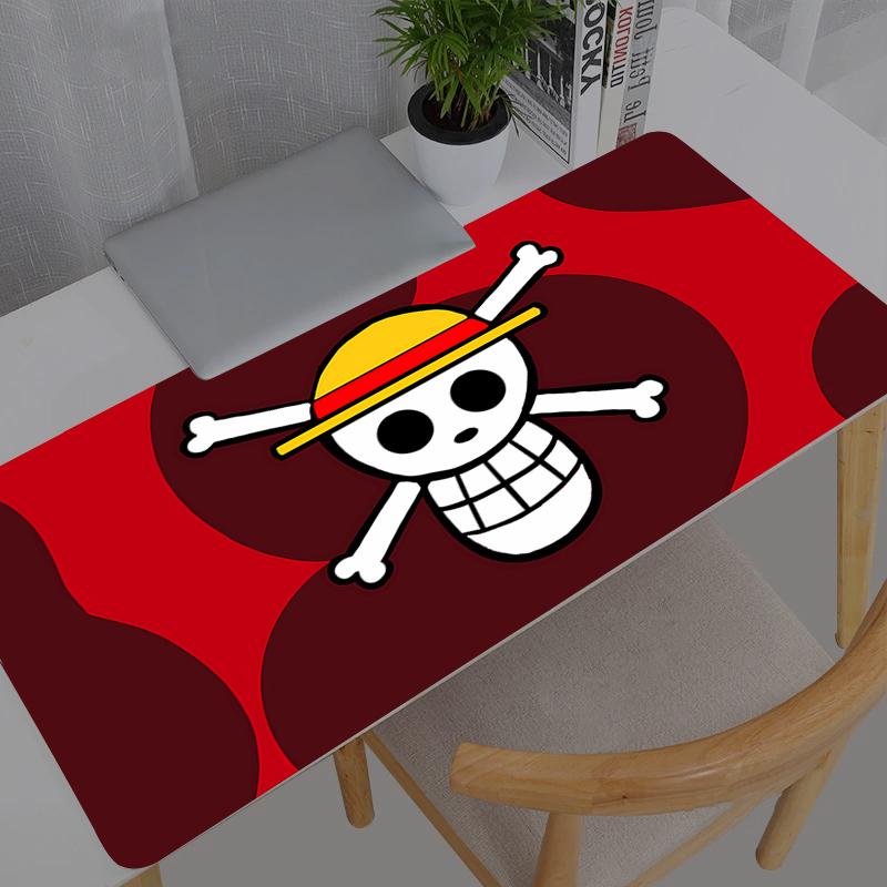 Mouse Pad One Piece Nika Luffy Large Rubber PC Computer Gaming Accessories Mousepad Desk Mat Locking Edge Gamer Carpet 800x300x2mm