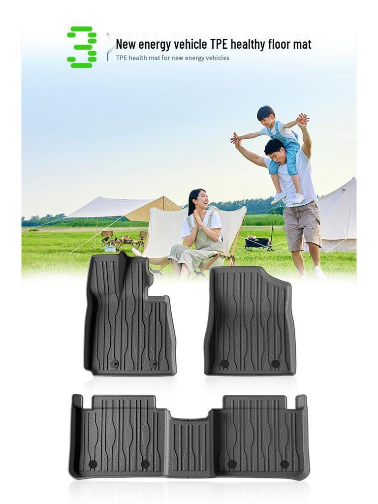 Eco-Friendly TPE Floor, Trunk, and Backrest Mats for BYD Series Cars
