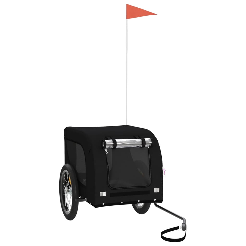 Vidaxl Bicycle Trailer For Pets, Oxford Fabric And Iron