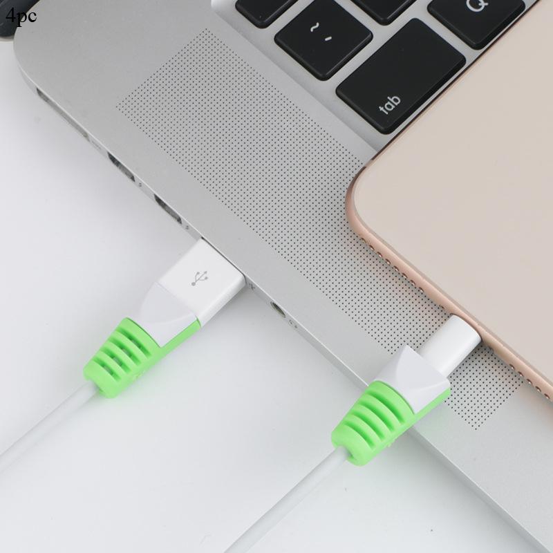 

4Pcs/set Practical Protector Saver Cover for Phones Usb Charger Cable Cord Wire