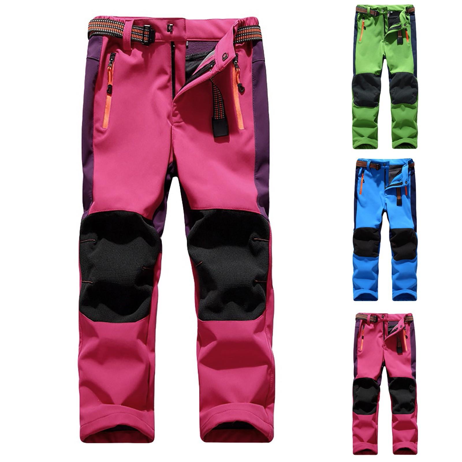 

Дети Мальчики Девочки Мягкие Ветровые Водоотталкивающие Теплые Дыхательные Спортивные Лыжные Штаны