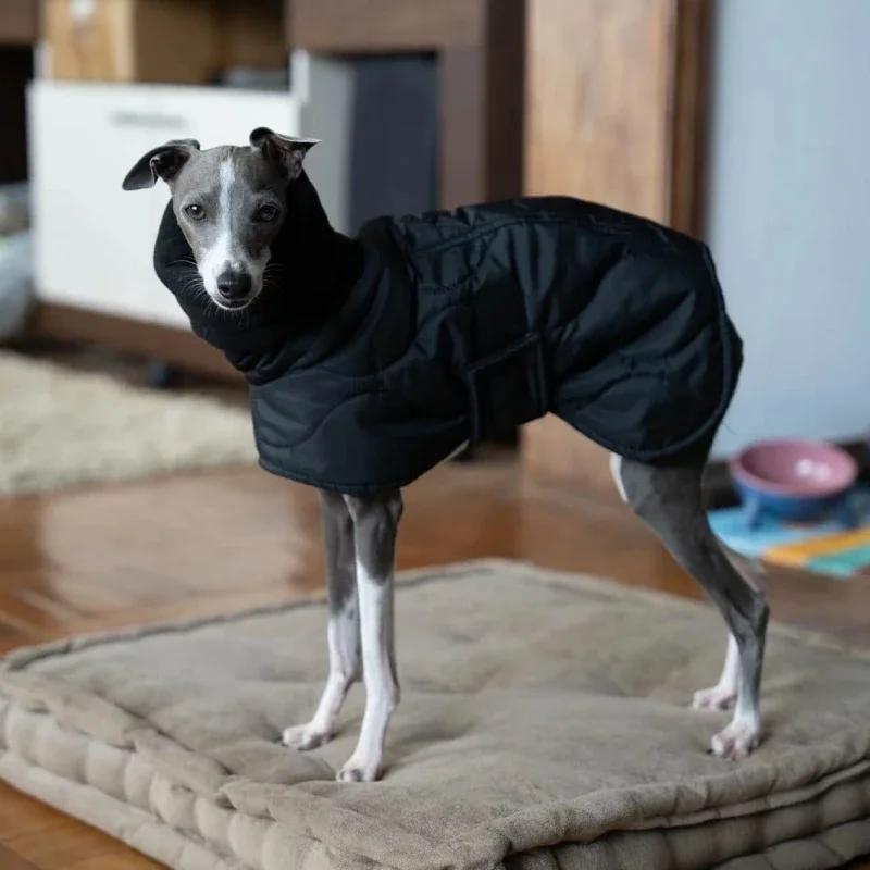 

Autumn Dog Cotton-padded Clothing Windproof Cold Protection Winter Thicken Dog Coats Warm and Comfortable Pet Products S чёрный