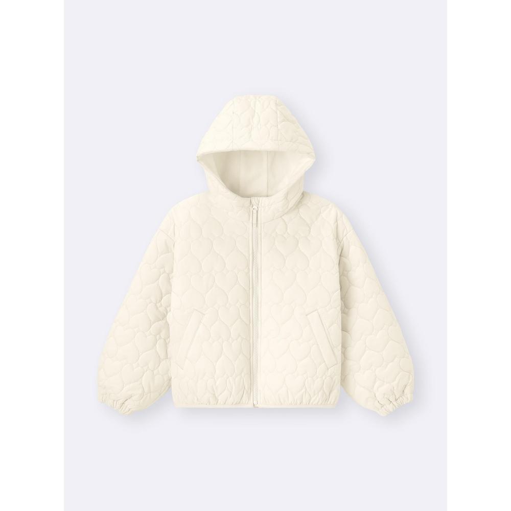 GU by Uniqlo Girls Warm Padded Heart Quilting Blouson