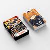 Haikyuu! Trading Cards, LOMO Cards, and Accessories, featuring Hinata Shoyo, Kageyama Tobio, Kuroo Tetsuro, Tsukishima Kei, and Sugawara Koushi. Karas