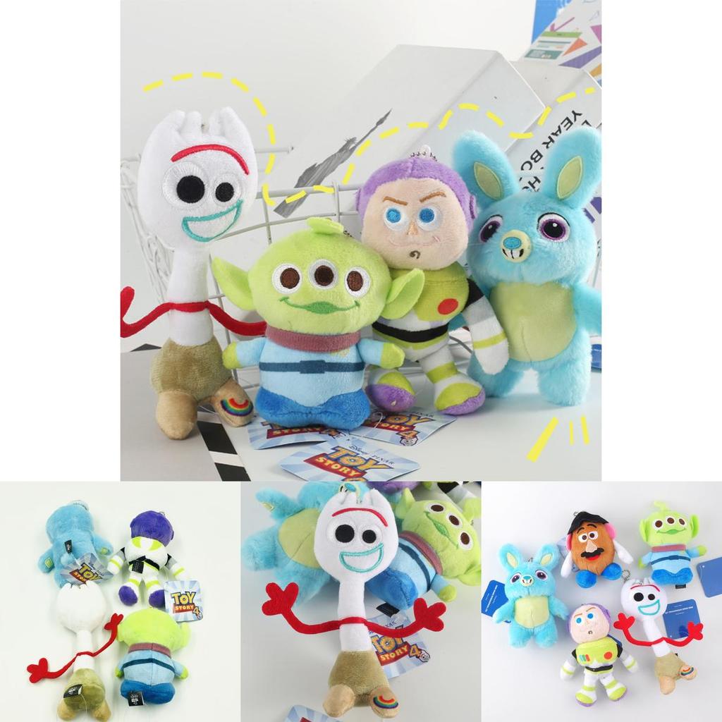 Uroczy pluszowy brelok Toy Story 4 z miękkimi i uroczymi postaciami Woody'ego, Buzza i ich przyjaciół