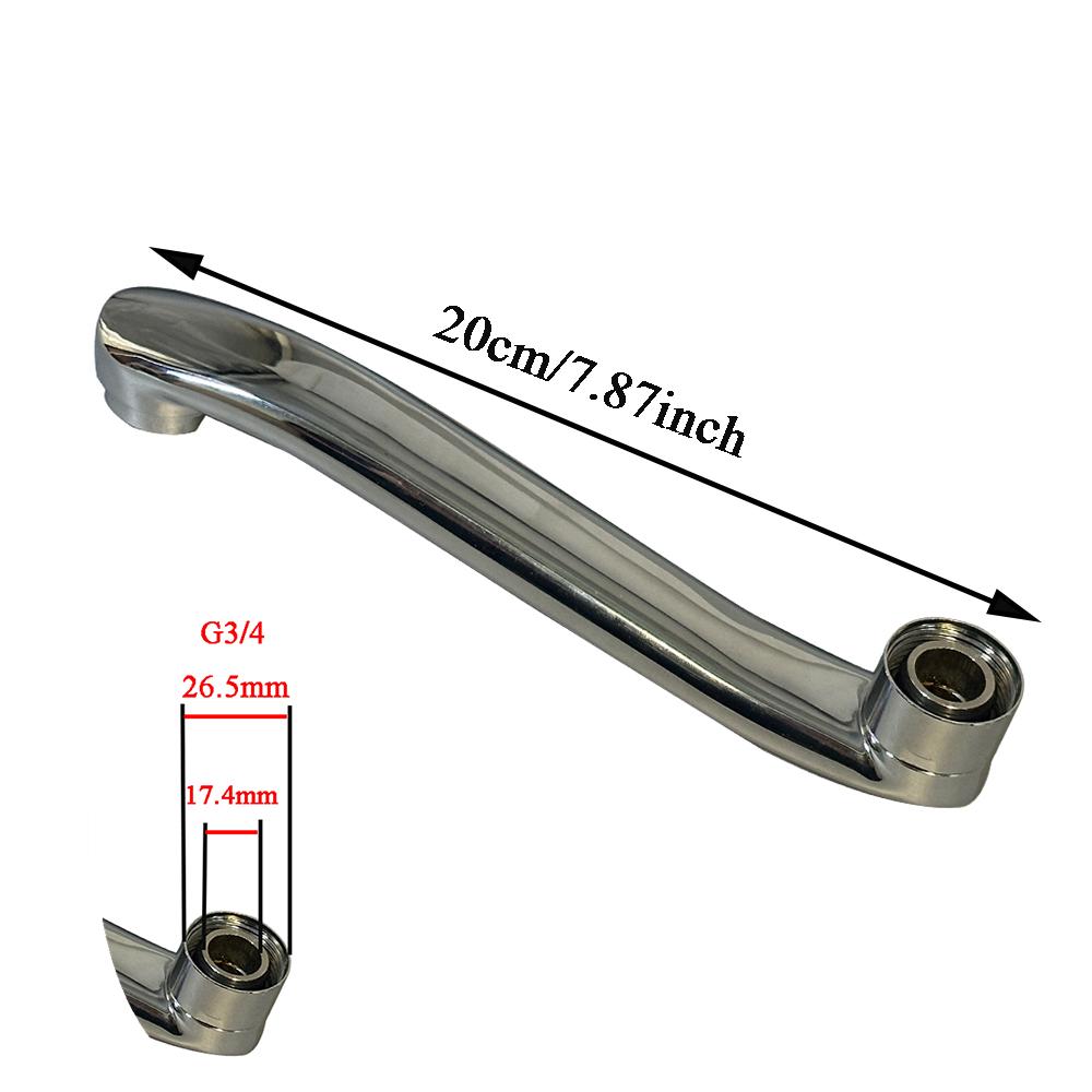 Herramienta de Reparación de Fugas para Grifo de Baño Bourdillat Codo de Salida de Agua Tubo de Extensión en S