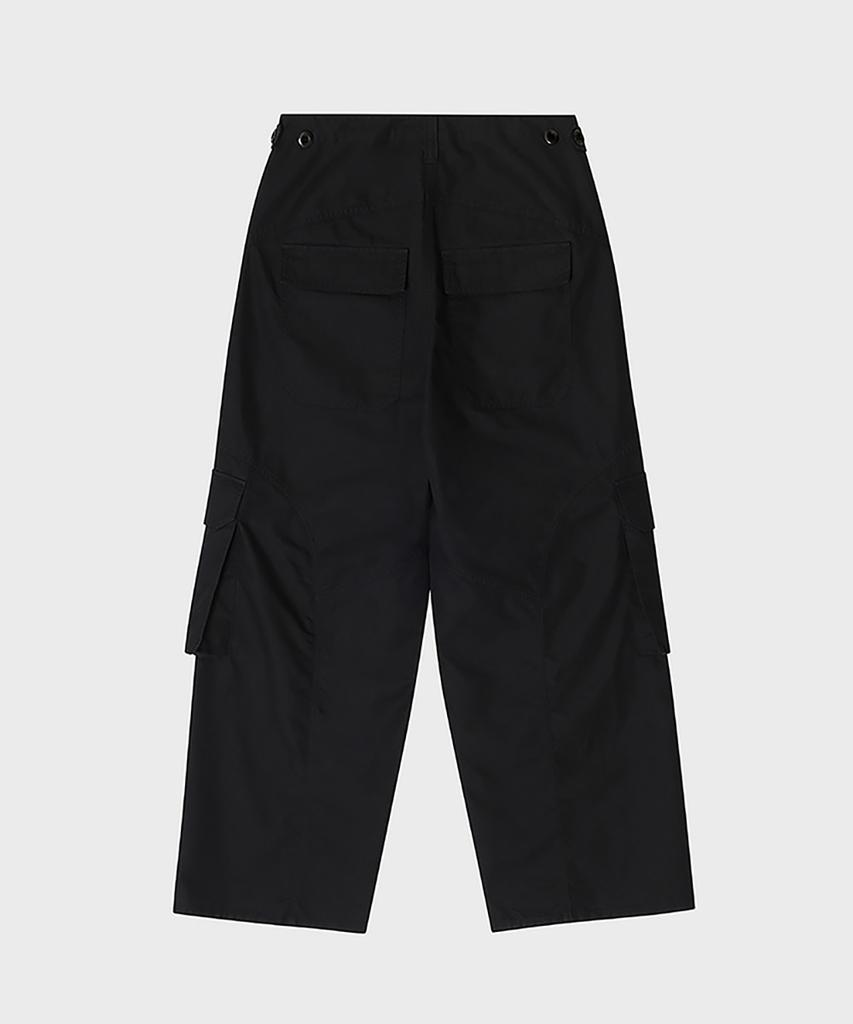 NOIRER FOR WOMAN Cotton Field Wide Pants (Black)