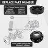 4pcs Front Upper&Lower Spring Isolator Kit 52088257 52088401 K160040 K160041 for Jeep Grand Cherokee 1999-2004 Suspension Parts
