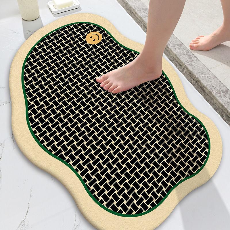 

Нескользящий коврик для туалета, впитывающий коврик для двери в ванную, ковер для спальни, коврик для дома, коврик для туалета, коврик для двери в туалет 40X60cm