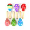 20cm Wooden Baby Grasping Maraca: Educational Sound Toy & Hand-Shaking Instrument for Grasping Training.