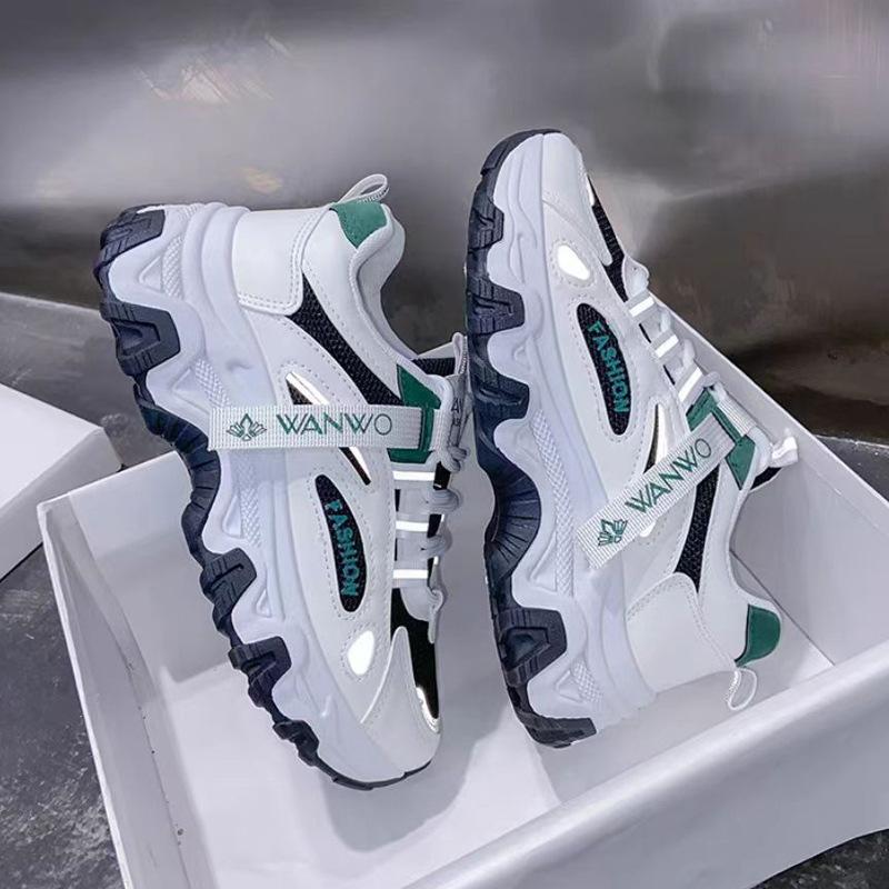 Summer Running Shoes Breathable Clunky Sneakers Women's New Summer Student Sports Casual White Shoes