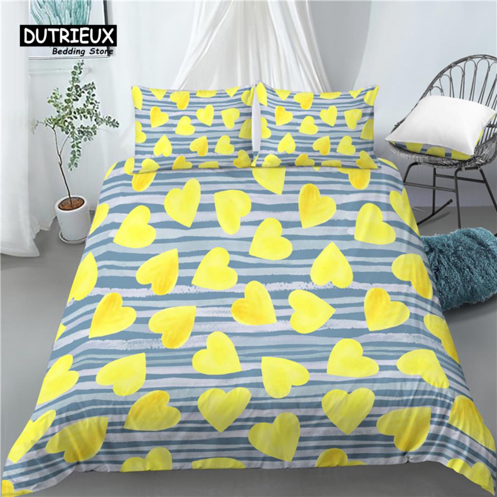 

Главная Жизнь Роскошь 3D Черный Принт Сердца 2/3 Шт Удобный Пододеяльник Наволочка Постельное Белье Комплект Королева и Король Размер ЕС/США/Австралия EU single(135x200cm)