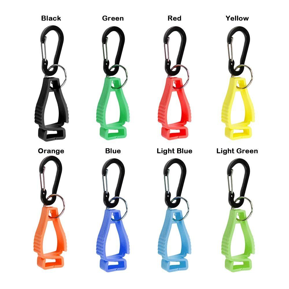 2pcs Anti-lost Mountaineering Buckle Hat Clip Plastic Protective Gloves Clip Outdoor Gloves Clip