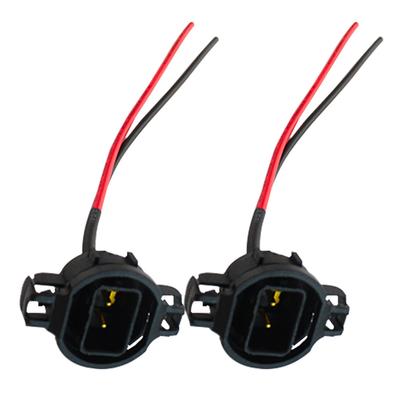 2pcs H16/5202/2504/PSX24W Bulbs Male Connector For Fog Lights Wiring Pigtail Harness