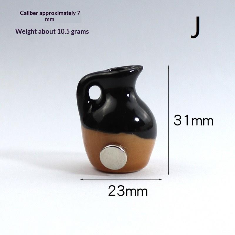 Small Fridge Magnet Decoration Mini Ceramic Vase Micro Landscape Ornament Cute Magnets For Flower Arrangements
