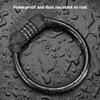 Bike Portable Code Lock Cable Anti Theft Security Resettable Combination Locks