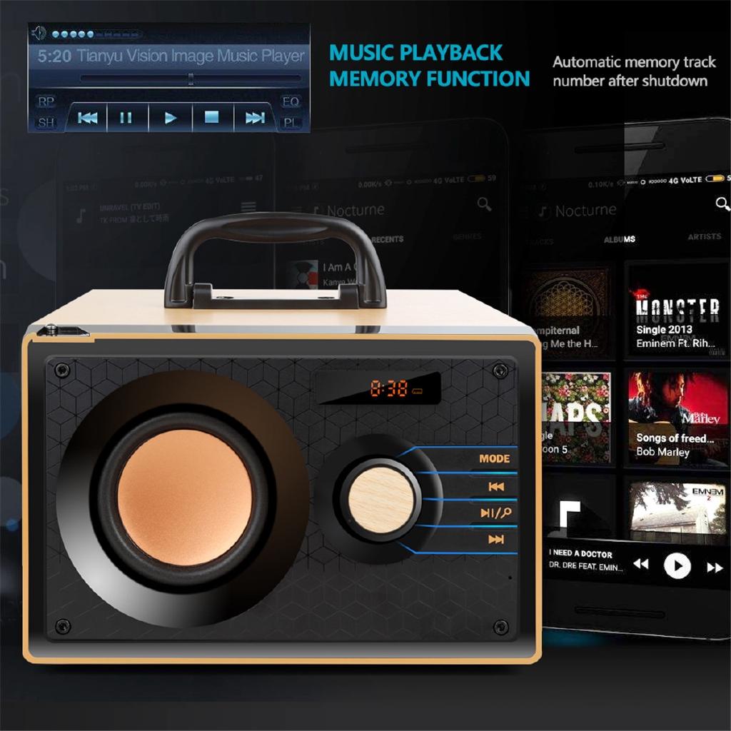 DC 5V Portable Stereo bluetooth Speaker Subwoofer Heavy Bass Wireless Boombox Sound Box Support FM TF Home Theater