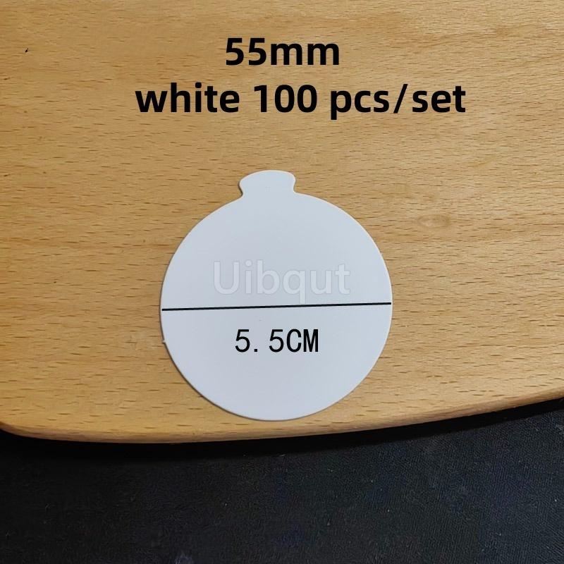 100pcs/set White Black Silver Mousse Mat Bottom Cake Base Boards Paper Board Shape Dessert Tray Christmas Cake Decoration Tools